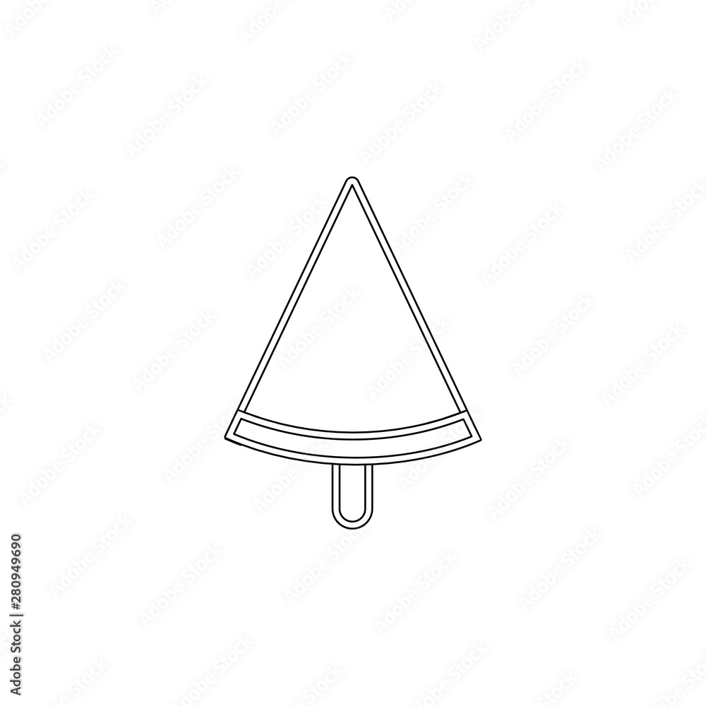 Poster fruit ice cream on stick icon. element of ice cream for mobile concept and web apps icon. outline, t
