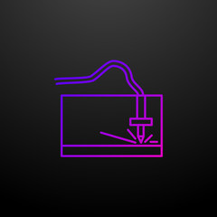 Laser machine nolan icon. Elements of laser set. Simple icon for websites, web design, mobile app, info graphics