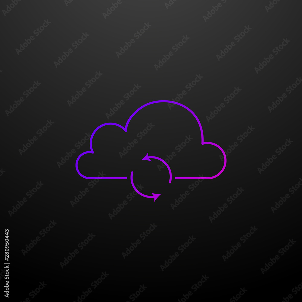 Poster backup and restore outline nolan icon. elements of security set. simple icon for websites, web desig