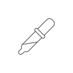 Dropper, pipette icon. Element of medicine icon. Thin line icon