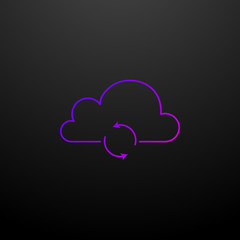 Backup and restore outline nolan icon. Elements of security set. Simple icon for websites, web design, mobile app, info graphics