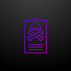 Virus report outline nolan icon. Elements of security set. Simple icon for websites, web design, mobile app, info graphics