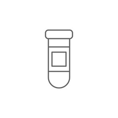 Medicine jar, pill icon. Element of medicine icon. Thin line icon