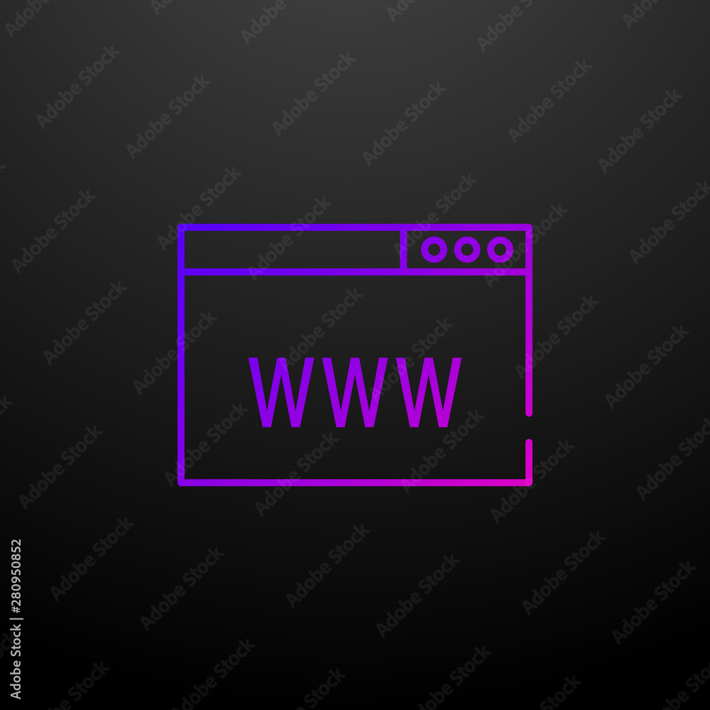 Poster web browser nolan icon. elements of seo and online marketing set. simple icon for websites, web desi