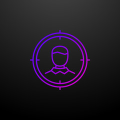 Target audience line nolan icon. Elements of seo & web optimization set. Simple icon for websites, web design, mobile app, info graphics