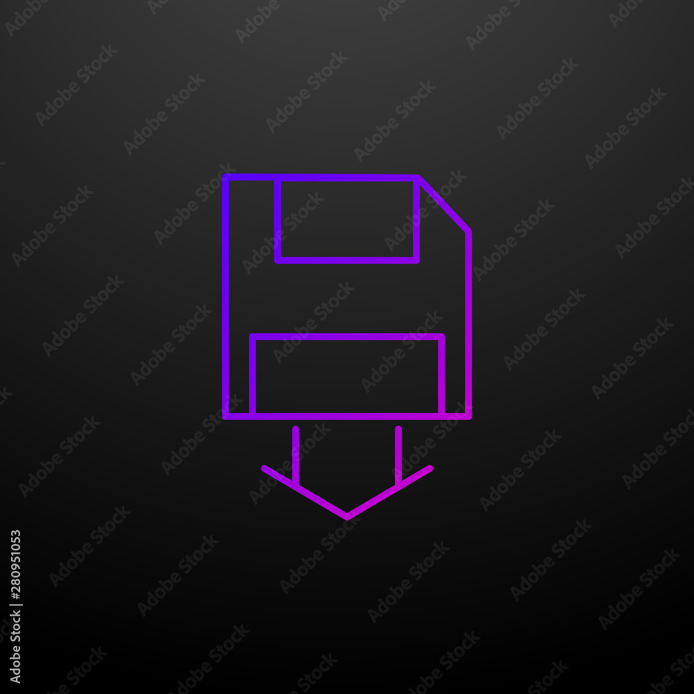 Poster saving diskette data nolan icon. elements of seo and online marketing set. simple icon for websites,