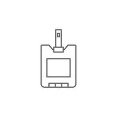 Fototapeta premium Sugar blood, diabetes icon. Element of medicine icon. Thin line icon