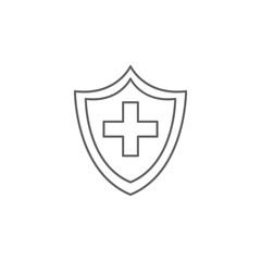 Security, medicine icon. Element of medicine icon. Thin line icon