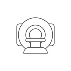 Mri, apparatus icon. Element of medicine icon. Thin line icon