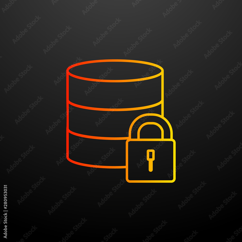 Poster lock in coins nolan icon. elements of virus antivirus set. simple icon for websites, web design, mob