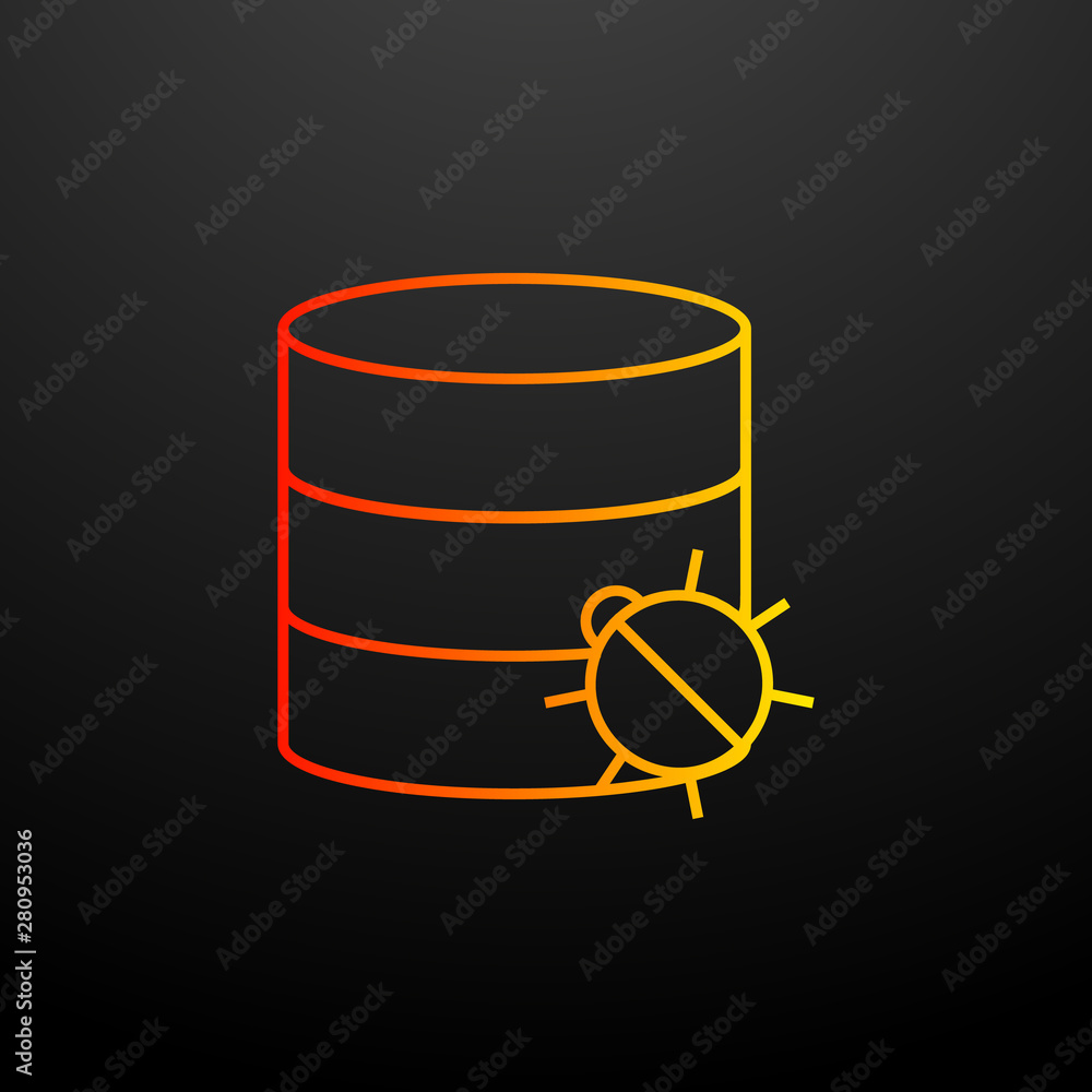 Poster bug in coins nolan icon. elements of virus antivirus set. simple icon for websites, web design, mobi