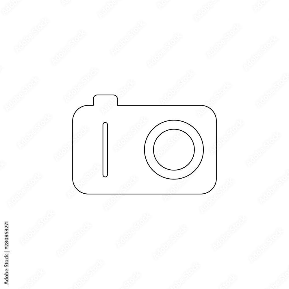 Poster camera icon. element of web for mobile concept and web apps icon. outline, thin line icon for websit