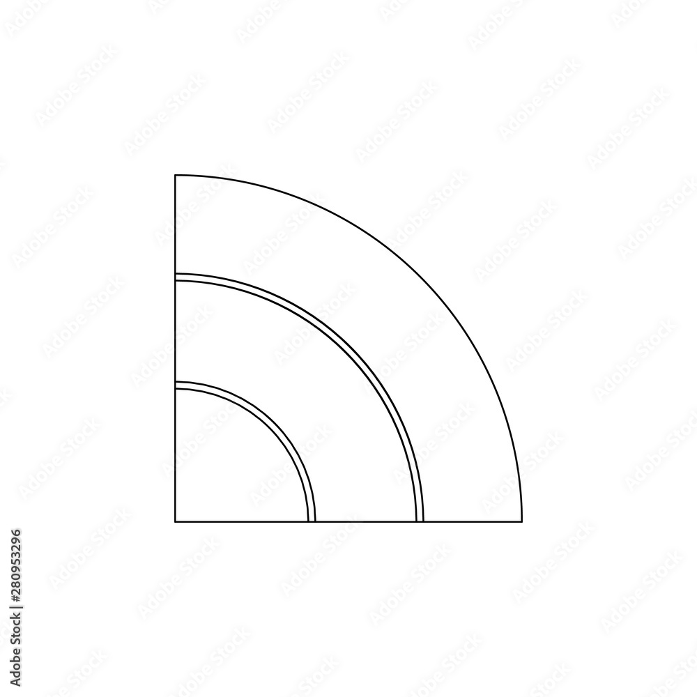 Aufkleber radio wave icon. element of web for mobile concept and web apps icon. outline, thin line icon for we