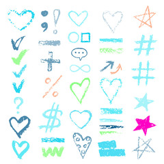 design chalk vector textures hand drawn textures