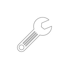 wrench icon. Element of web for mobile concept and web apps icon. Outline, thin line icon for website design and development, app development