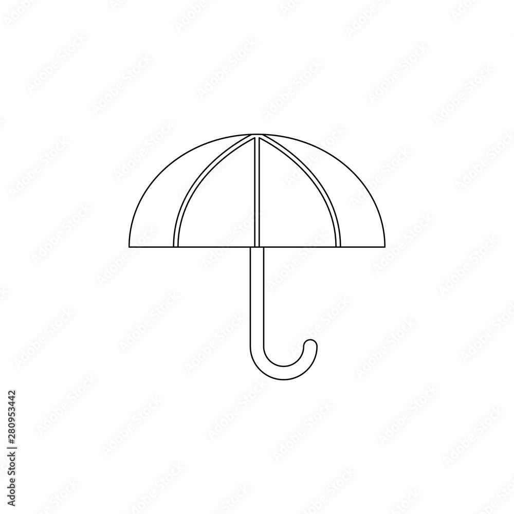 Poster umbrella icon. element of web for mobile concept and web apps icon. outline, thin line icon for webs