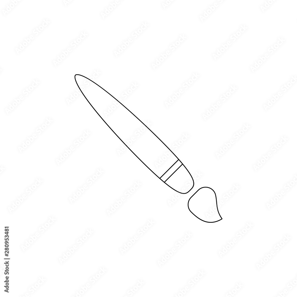 Aufkleber drawing brush icon. element of web for mobile concept and web apps icon. outline, thin line icon for