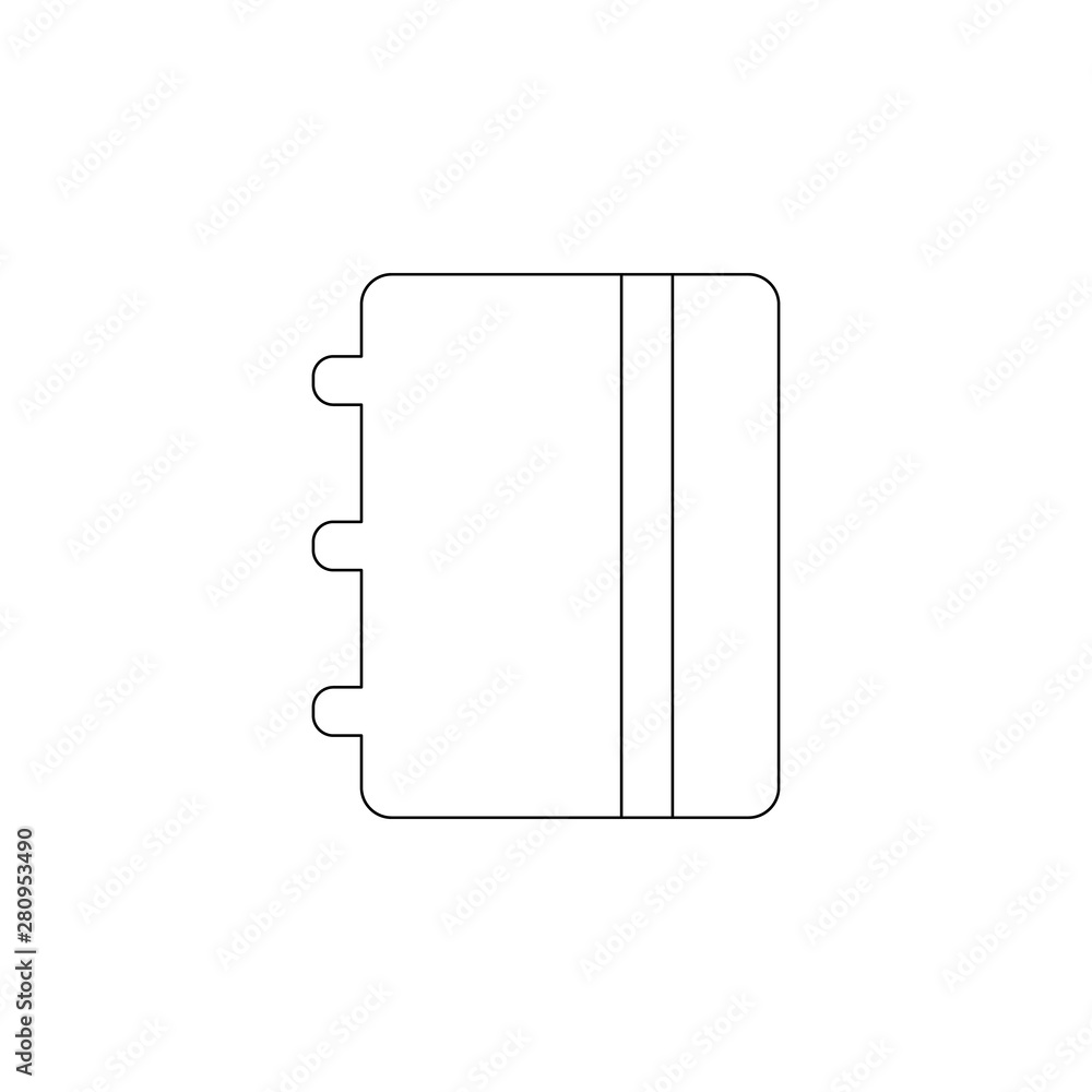 Aufkleber telephone book icon. element of web for mobile concept and web apps icon. outline, thin line icon fo