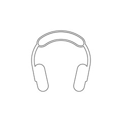headphones icon. Element of web for mobile concept and web apps icon. Outline, thin line icon for website design and development, app development