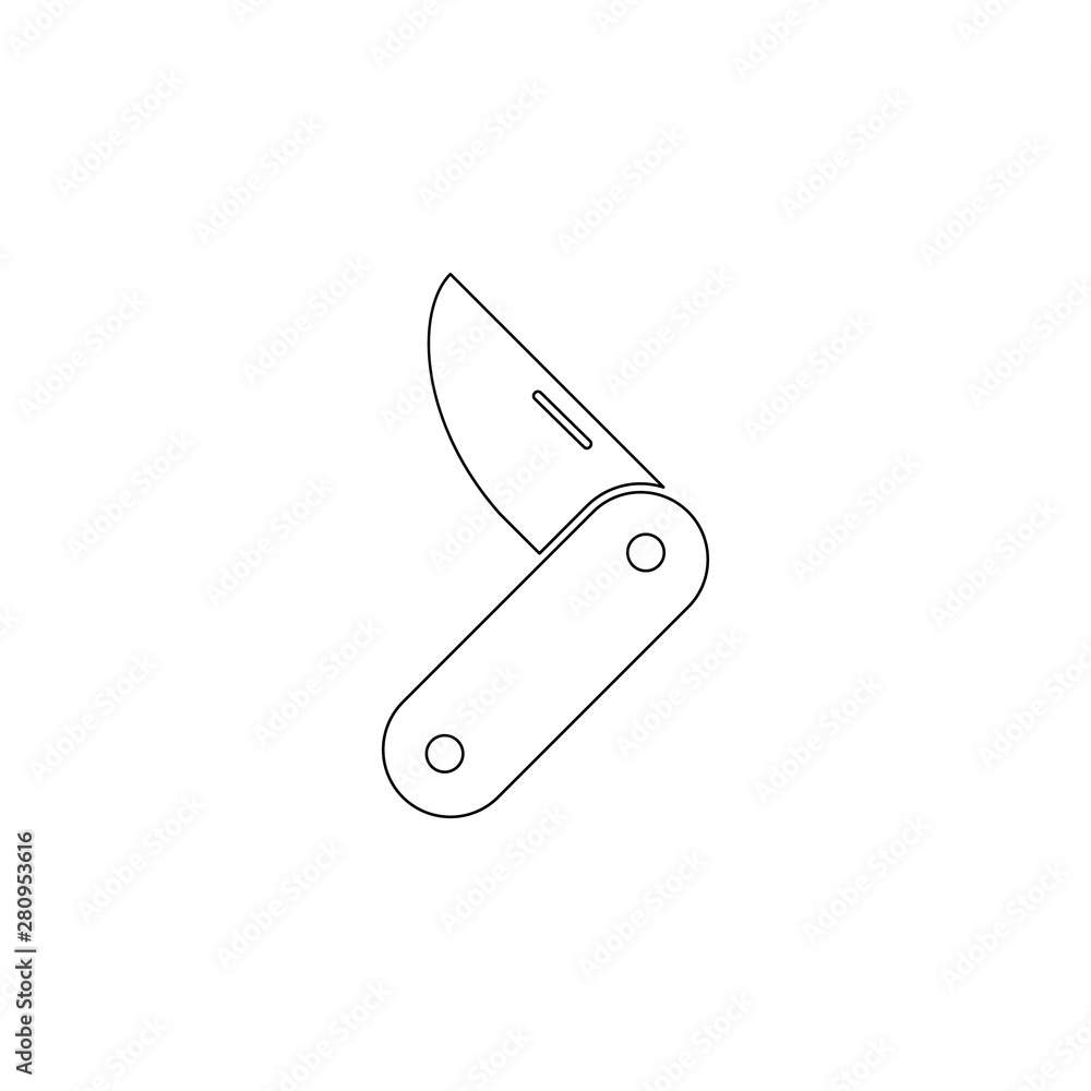 Aufkleber jackknife icon. element of web for mobile concept and web apps icon. outline, thin line icon for web