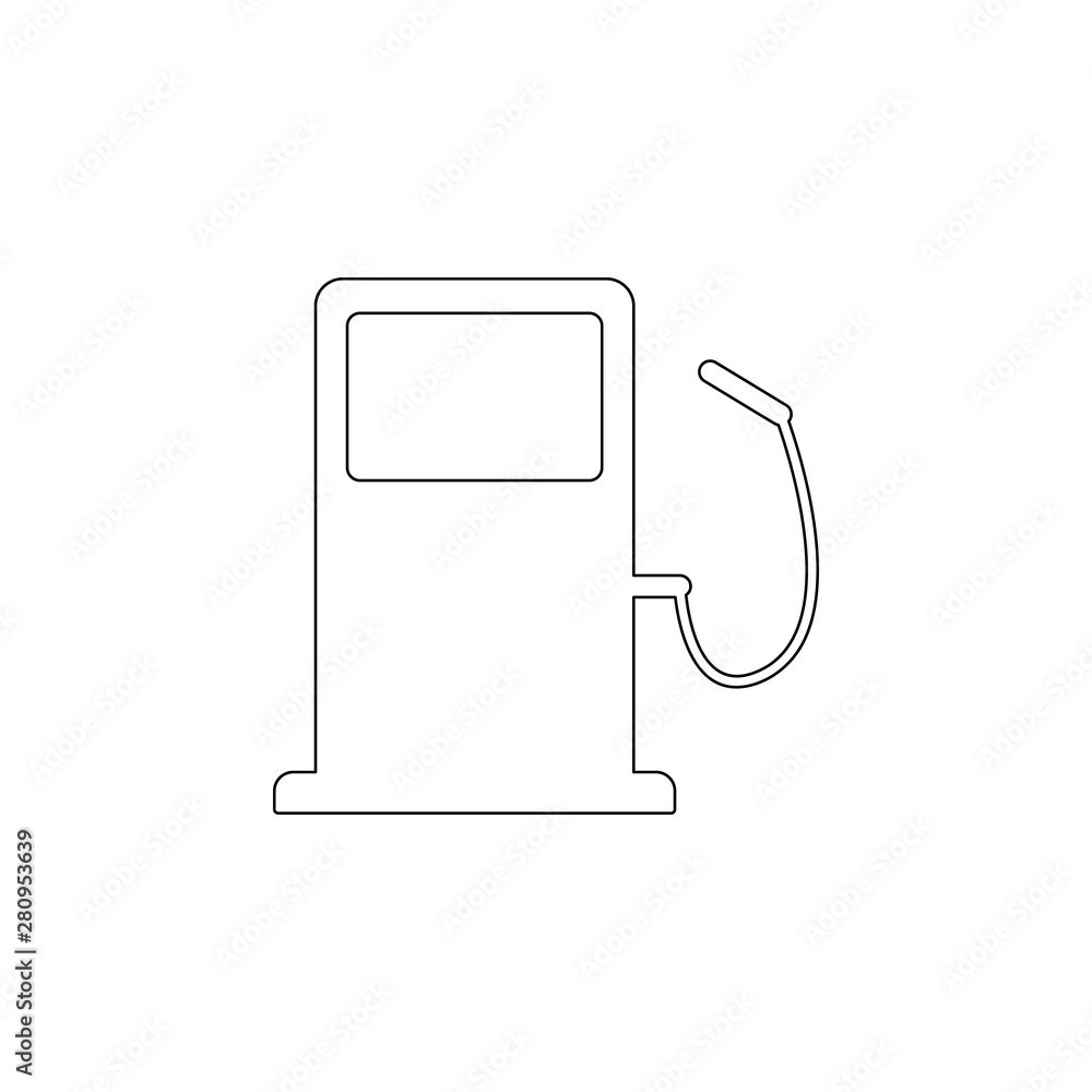Aufkleber petrol filling machine icon. element of web for mobile concept and web apps icon. outline, thin line