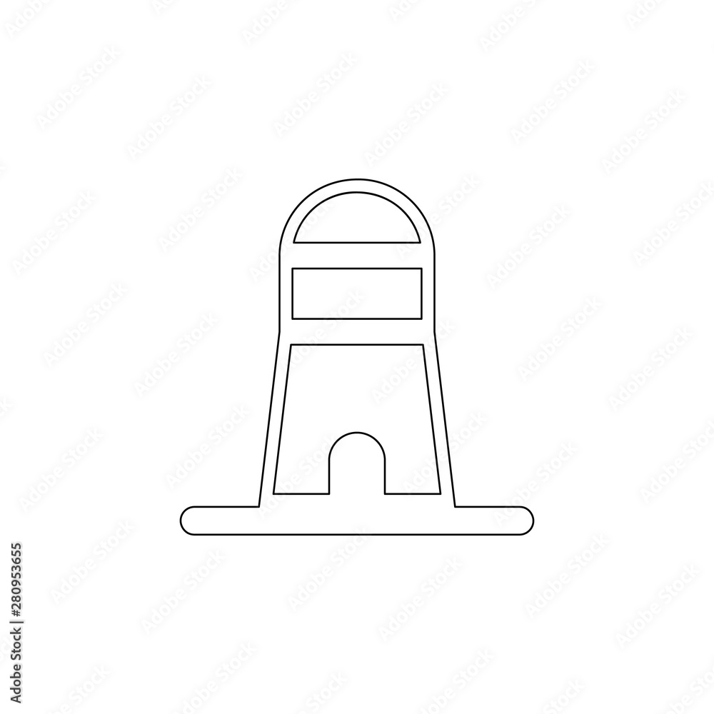 Aufkleber lighthouse icon. element of web for mobile concept and web apps icon. outline, thin line icon for we