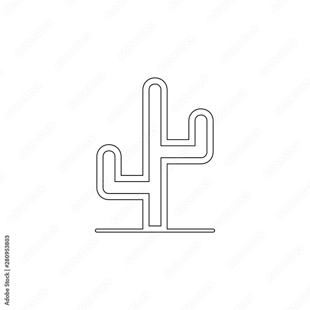 Aufkleber cactus icon. element of web for mobile concept and web apps icon. outline, thin line icon for websit