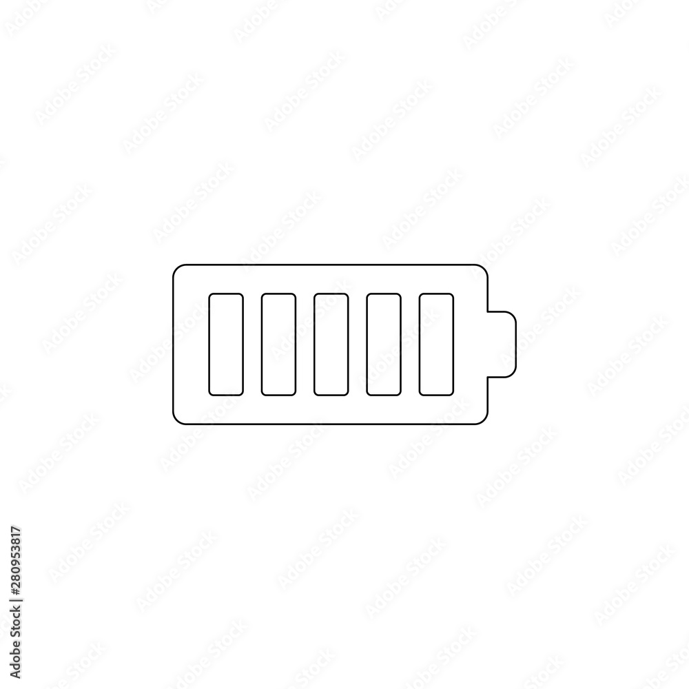 Poster full charge icon. element of web for mobile concept and web apps icon. outline, thin line icon for w