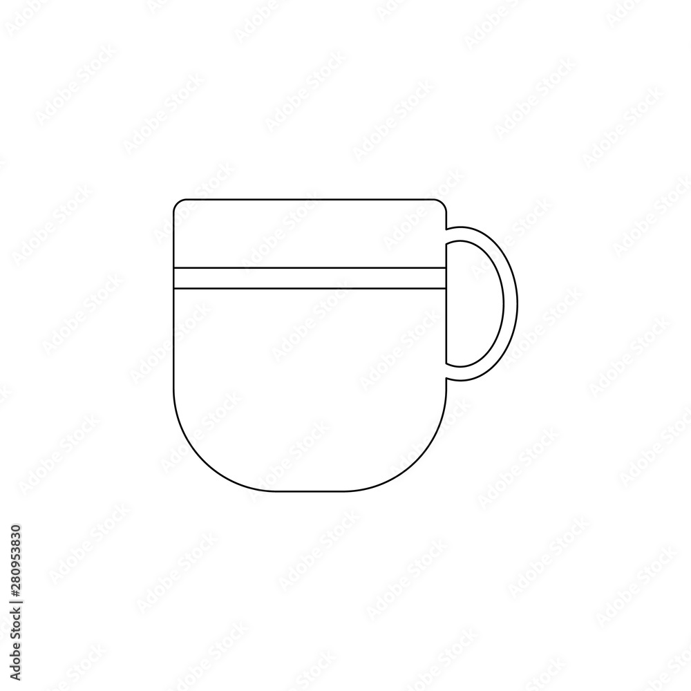 Poster a cup icon. element of web for mobile concept and web apps icon. outline, thin line icon for website