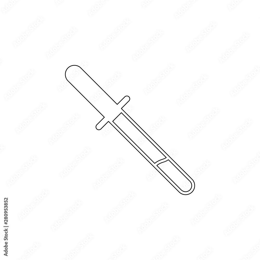 Aufkleber pipette icon. element of web for mobile concept and web apps icon. outline, thin line icon for websi