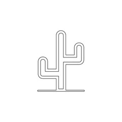 cactus icon. Element of web for mobile concept and web apps icon. Outline, thin line icon for website design and development, app development