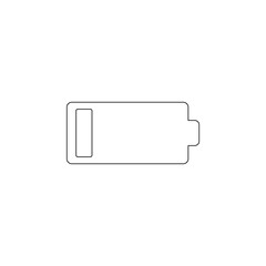 low battery charge icon. Element of web for mobile concept and web apps icon. Outline, thin line icon for website design and development, app development