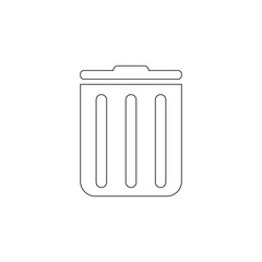 trash box icon. Element of web for mobile concept and web apps icon. Outline, thin line icon for website design and development, app development