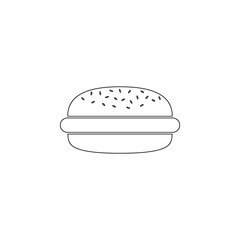 hamburger icon. Element of web for mobile concept and web apps icon. Outline, thin line icon for website design and development, app development