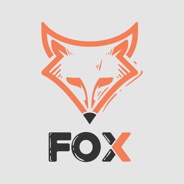 Fox logo vector, with a classic style