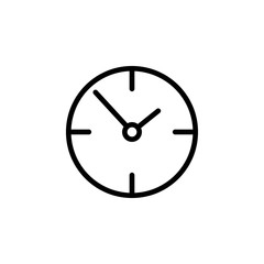 Clock, time icon. Element of Education icon. Thin line icon