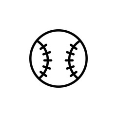 Baseball, sport icon. Element of Education icon. Thin line icon