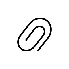 Clip, tool icon. Element of Education icon. Thin line icon
