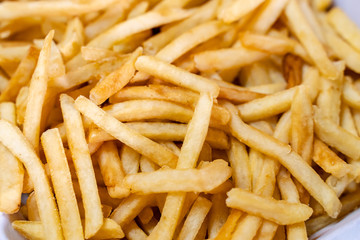 french fries isolated  background