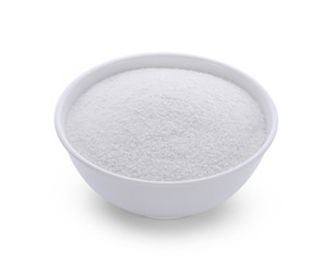 Creamer, Coffee whitener, Non-dairy creamer in a bowl on white background