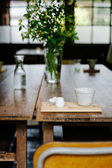 カフェ　レトロ　おしゃれ　ドリンク　飲み物　コーヒー　廃校　昭和