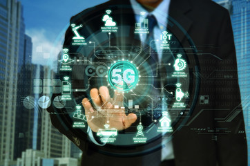 5G Internet network concept