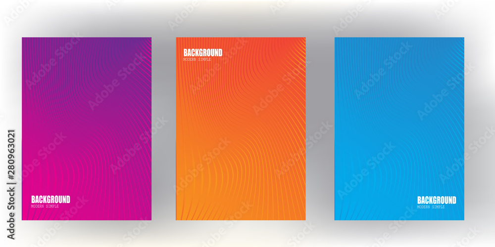 Poster bright gradient abstract pattern background cover design with trendy vibrant and vivid color templat