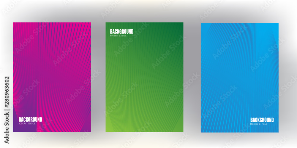 Poster bright gradient abstract pattern background cover design with trendy vibrant and vivid color templat