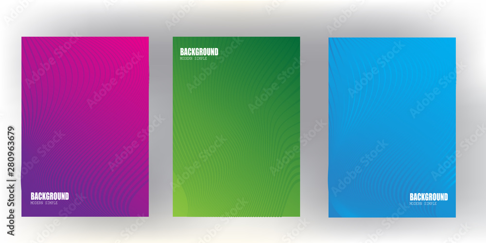 Canvas Prints bright gradient abstract pattern background cover design with trendy vibrant and vivid color templat