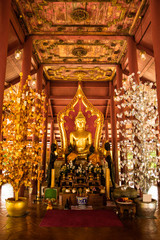 The statue of Buddha in Thai temple