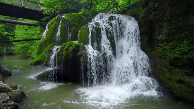 Bigar waterfall in Romania - one of the most beautiful waterfalls in the country.
