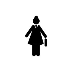 Businesswoman, walk, office icon. Element of businessman pictogram icon. Premium quality graphic design icon. Signs and symbols collection icon