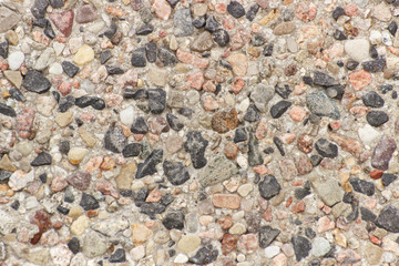 Closeup of many stones, surface and texture as background
