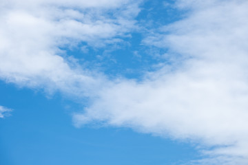 cloud and clear blue sky and day light